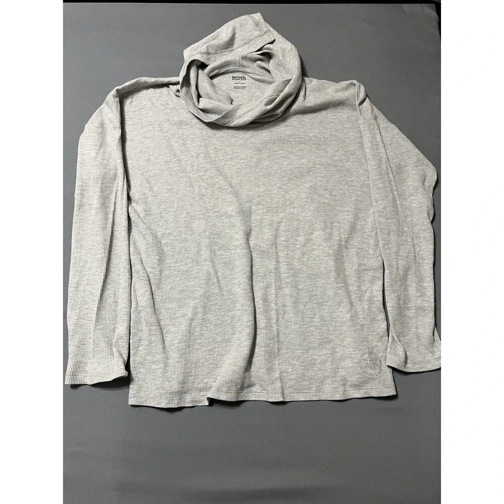 Michael Kors Women's  Rhinestone MK Logo Pullover Hoodie Size Large